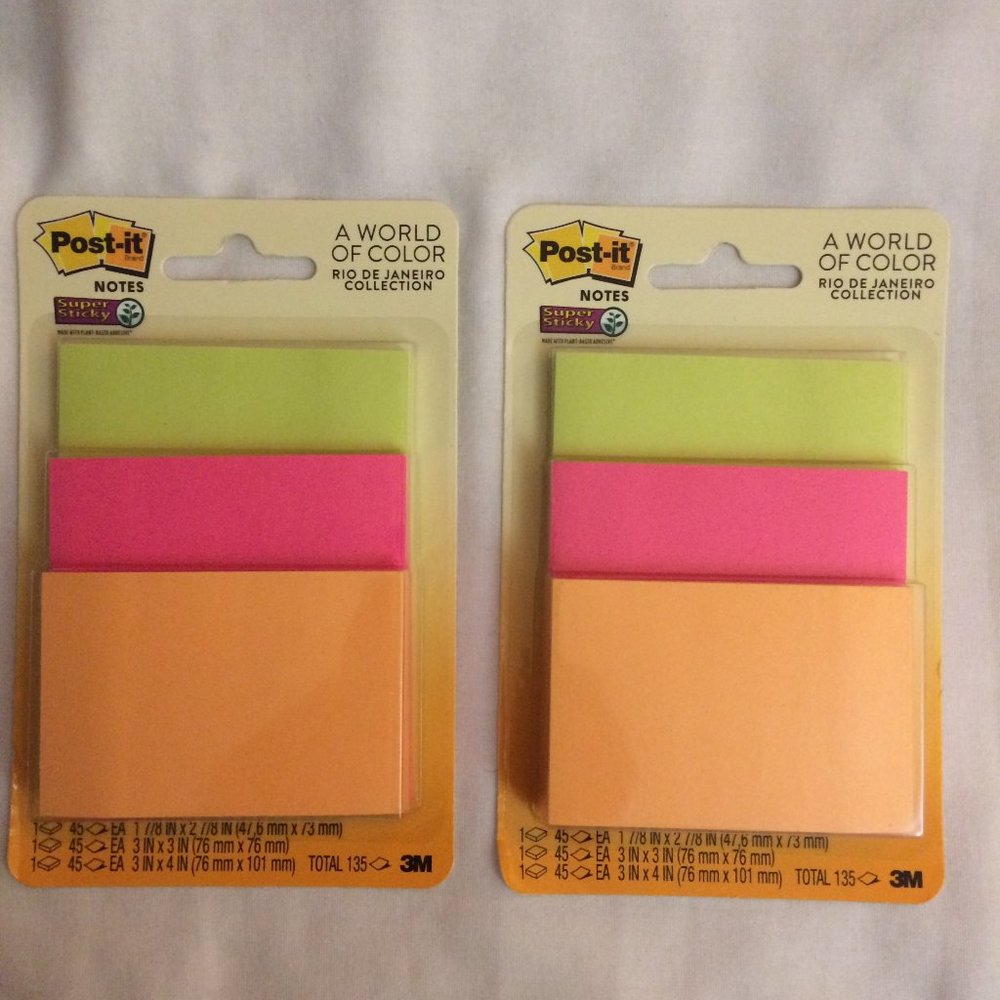 Post-It Notes ~ A World of Color ~ Rio De Janeiro Collection
